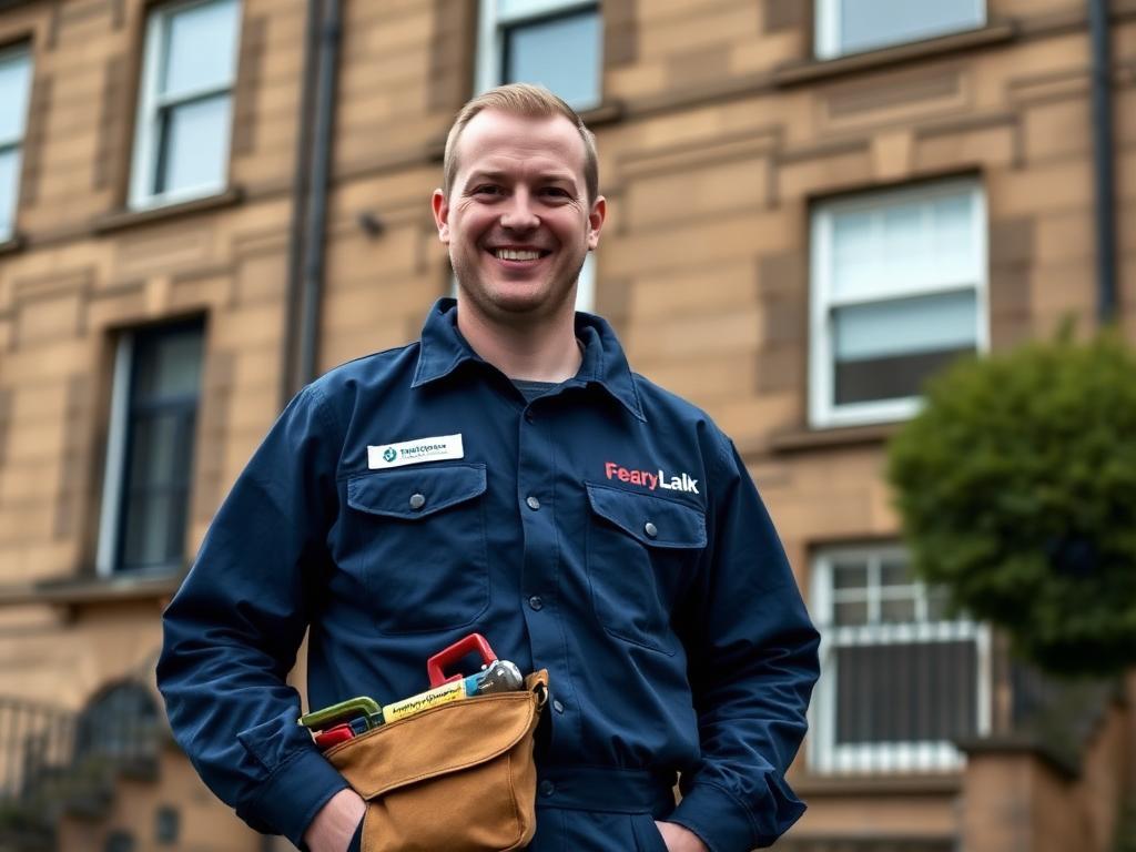 Glasgow Boiler Repair Co engineer at work